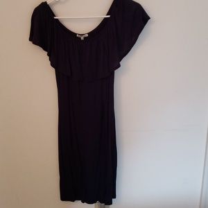 Navy blue sleeveless dress